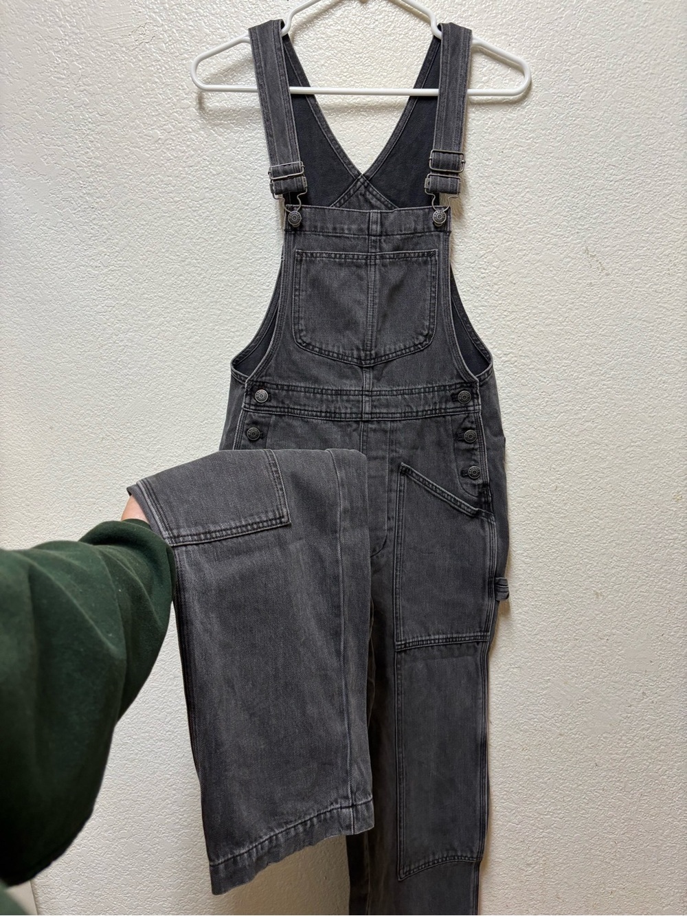 Madewell Denim Oversized Carpenter Overalls in Hartwell Wash